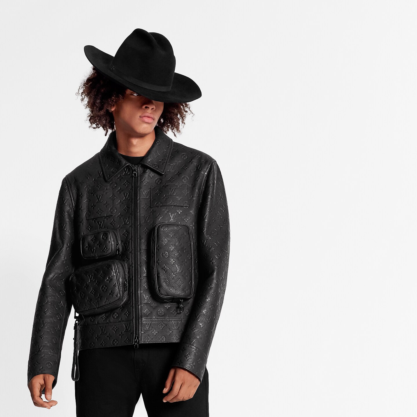 Monogram Embossed Utility Jacket Men ReadytoWear LOUIS VUITTON